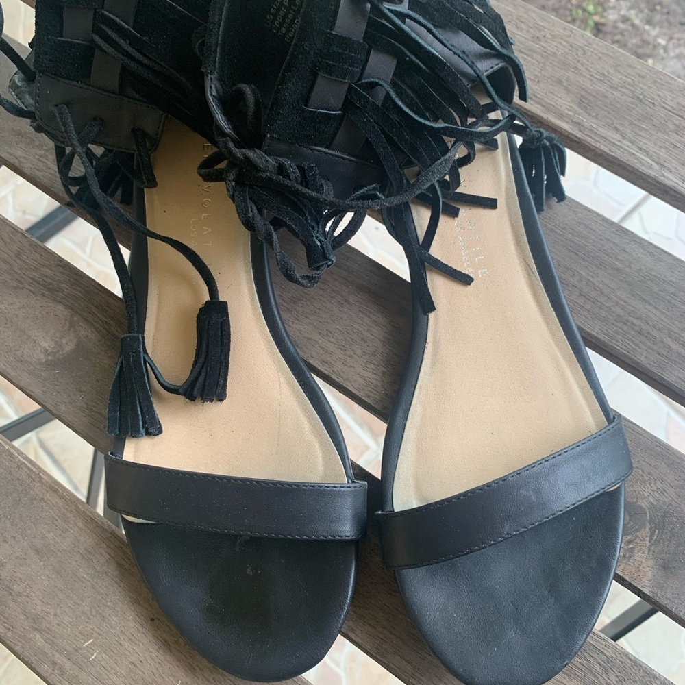 Very Volatile Fringe Sandal